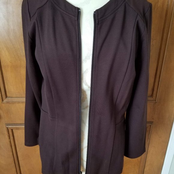 Ruby Ribbon Mink Brown Zip Jacket - Small - Picture 1 of 4